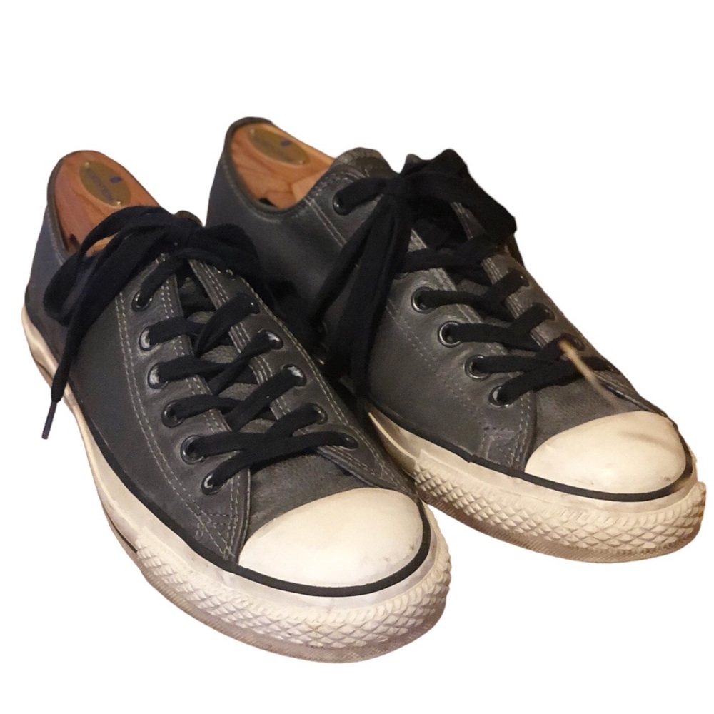 Converse x John Varvatos converse, men’s size 9.5, grey leather.